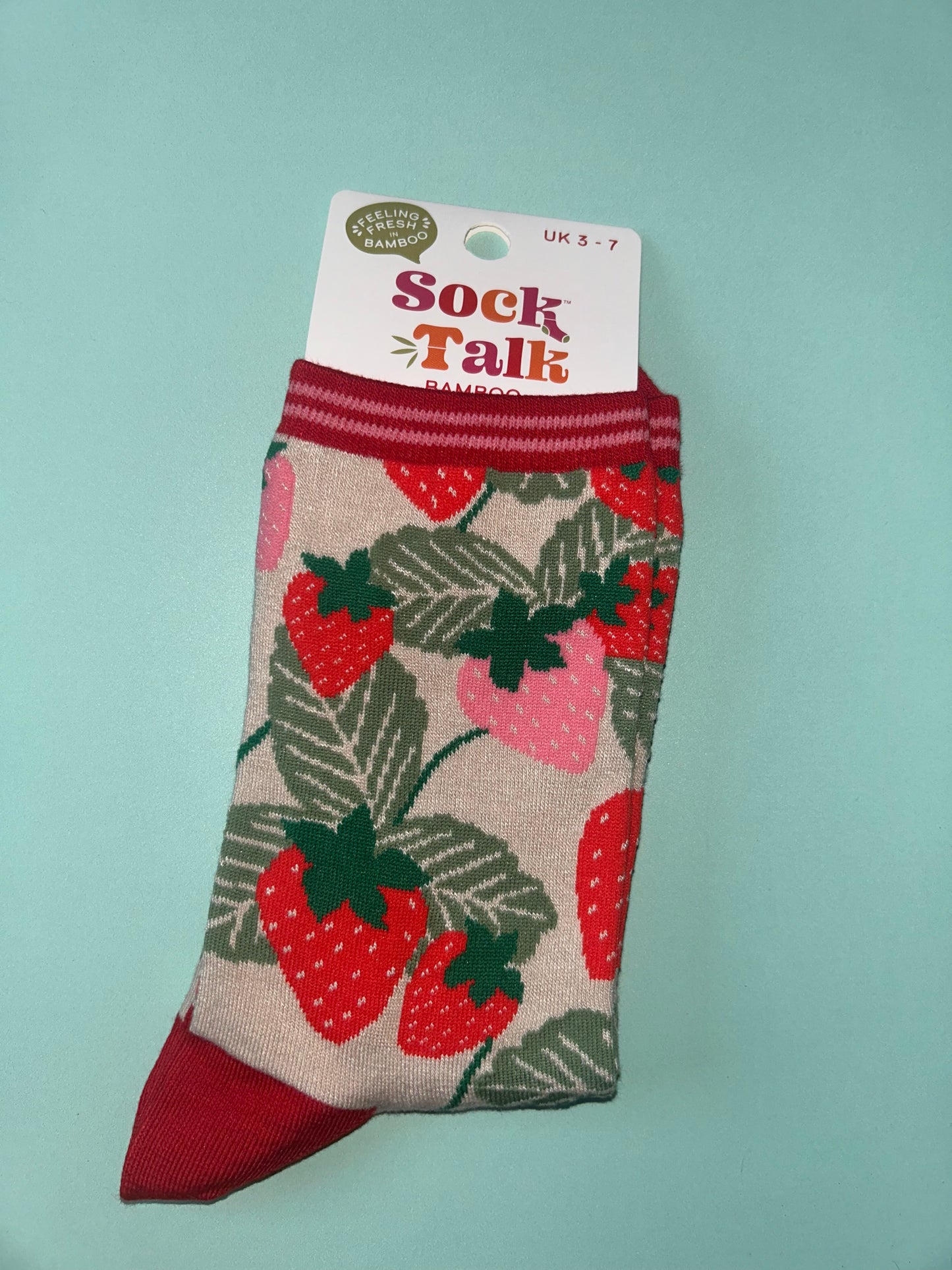 Strawberry bamboo socks