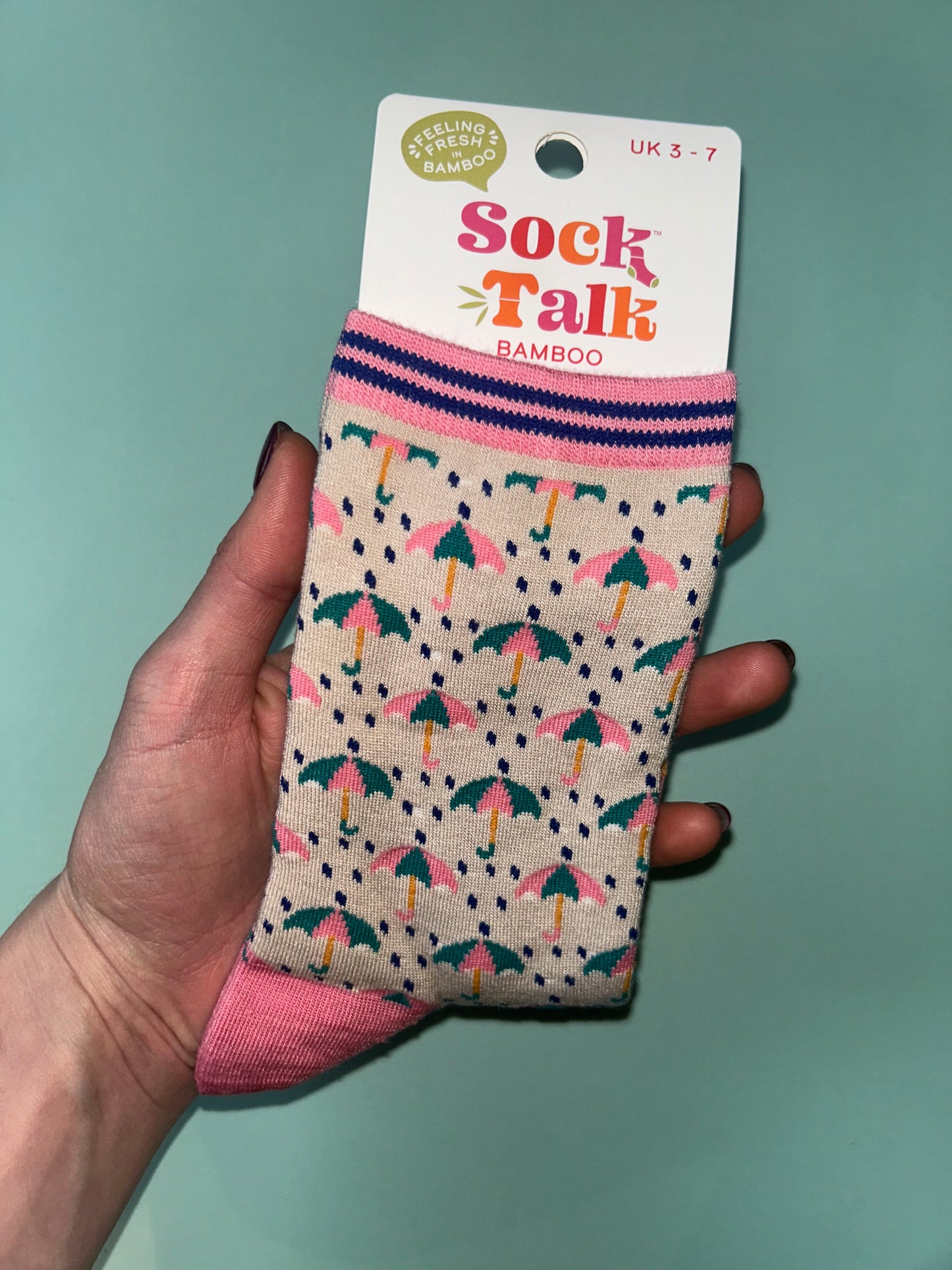 Umbrella bamboo socks