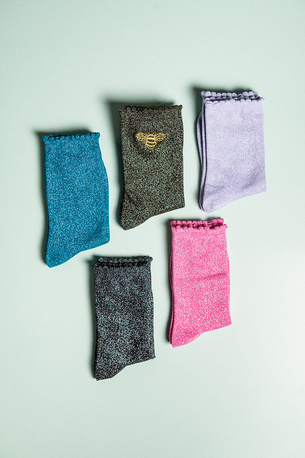 Bee Glitter Socks