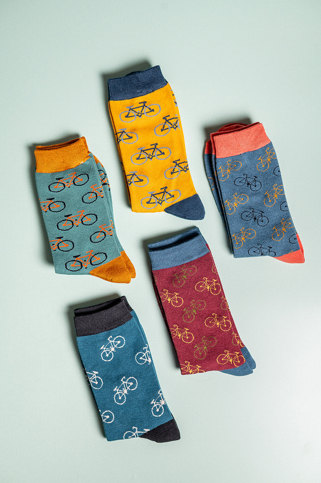 Bike Bamboo Socks Red