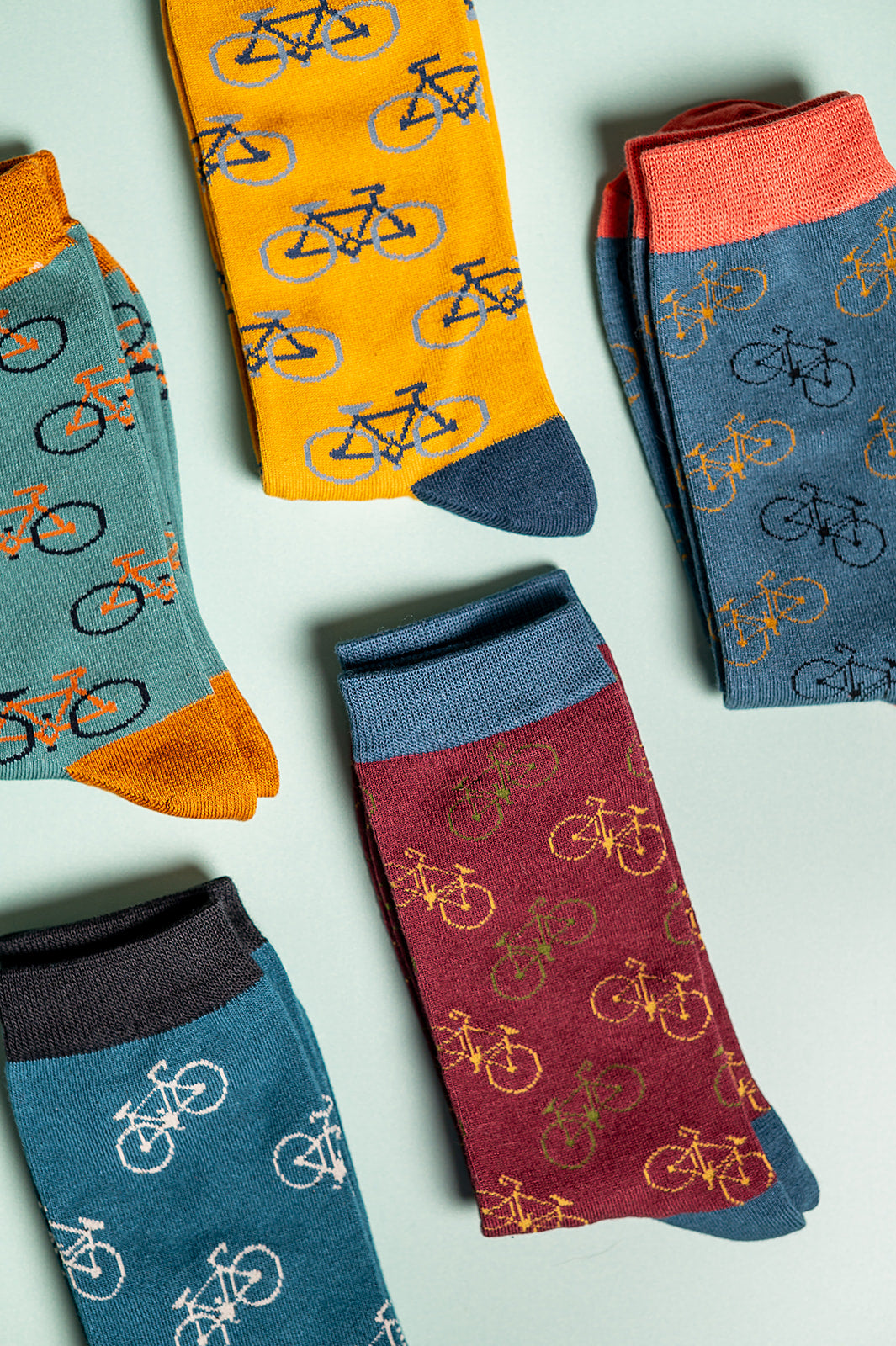 Bike Bamboo Socks Red