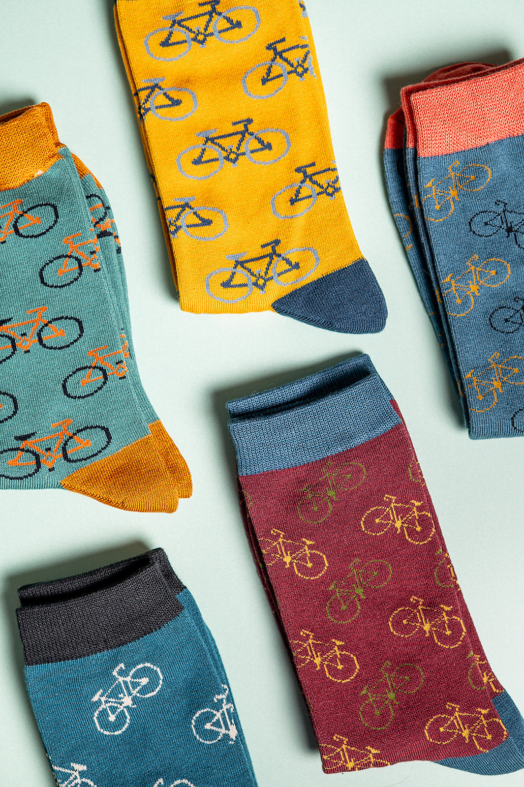 Bike Bamboo Socks Red