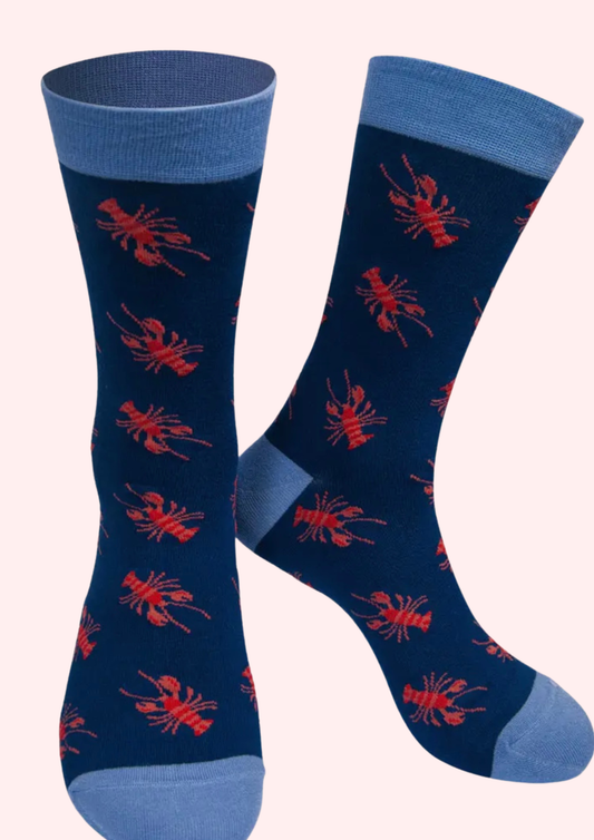 Lobster Navy & Red Bamboo