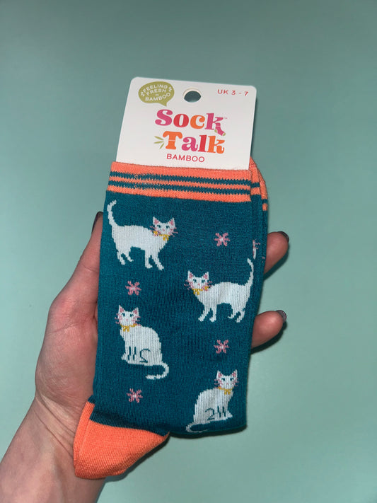Cats bamboo socks