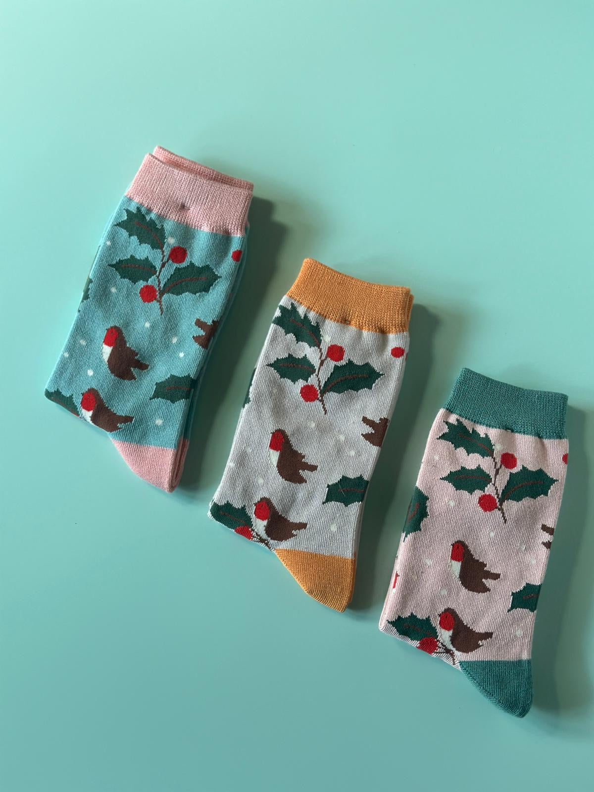 Robin Hedgerow Bamboo Socks