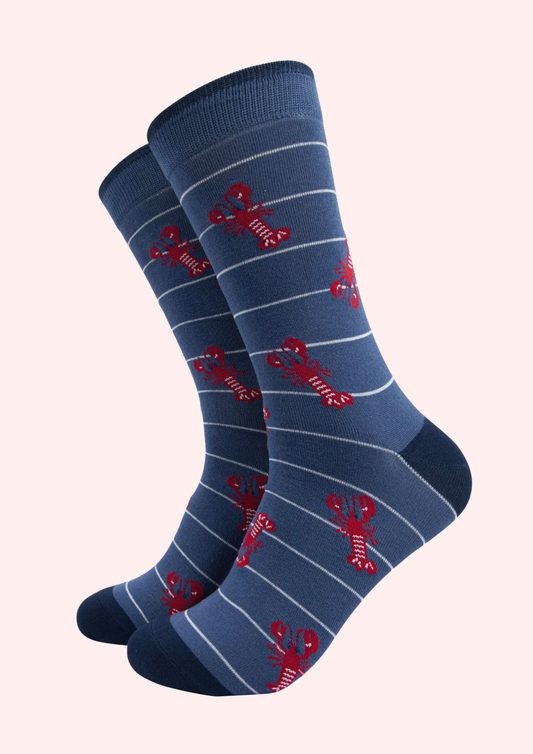 Lobster Blue Stripe Bamboo