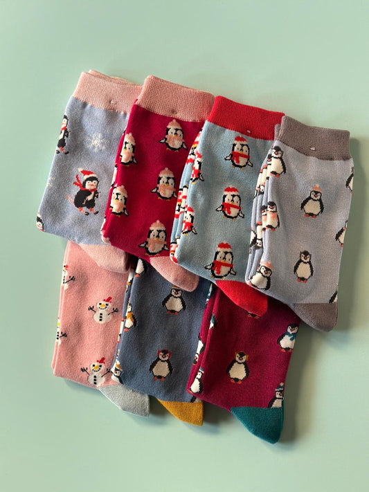 Penguin Bamboo Socks