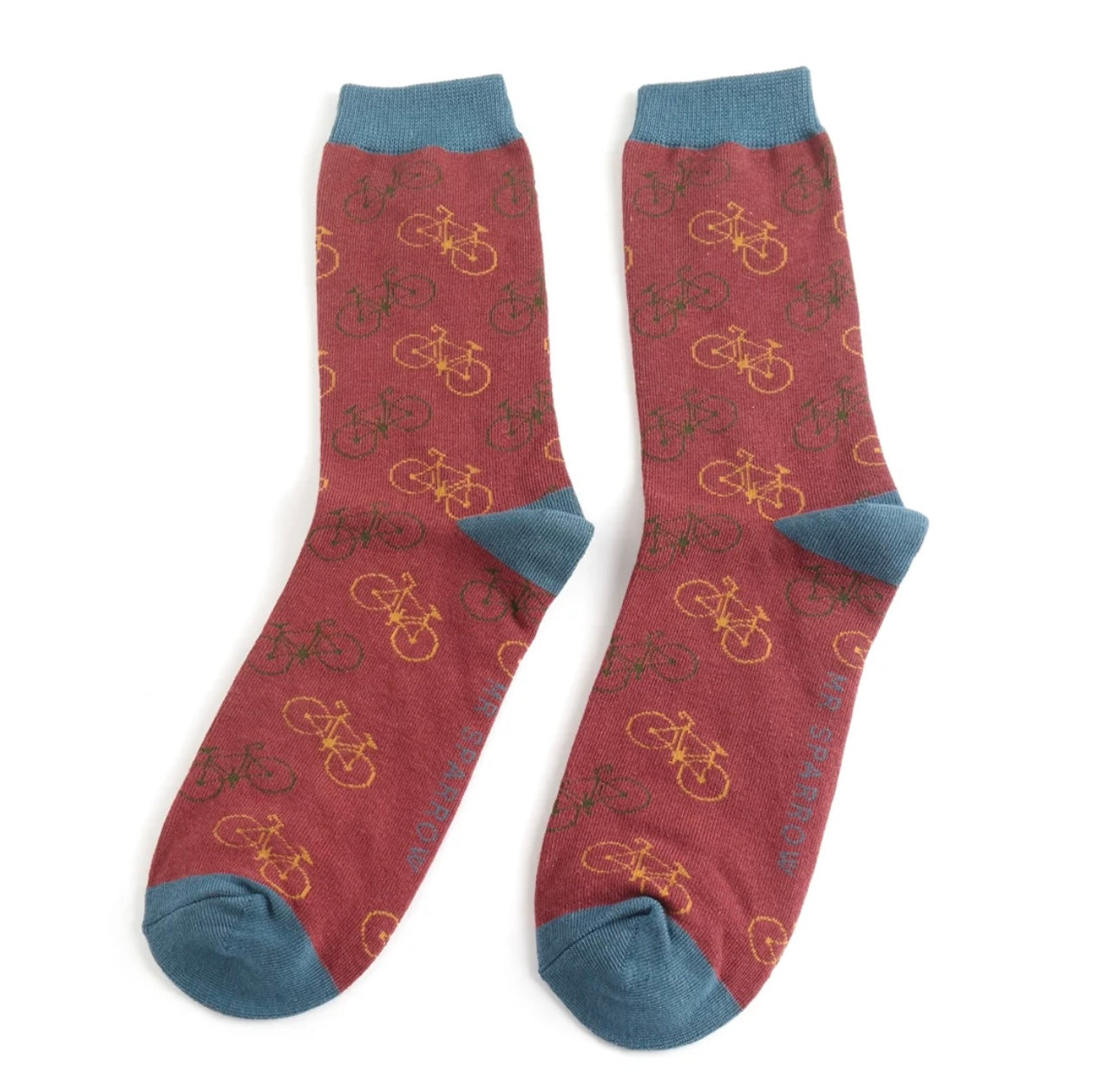 Bike Bamboo Socks Red