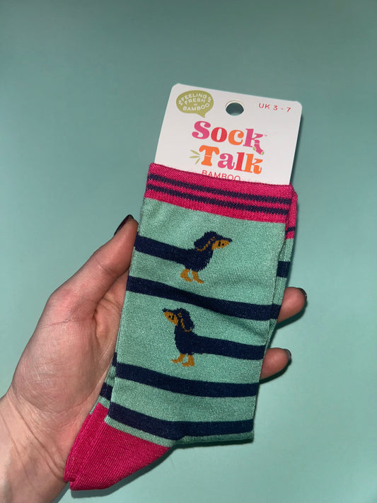 Sausage dogs bamboo socks
