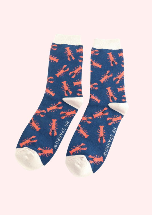Lobster bamboo socks