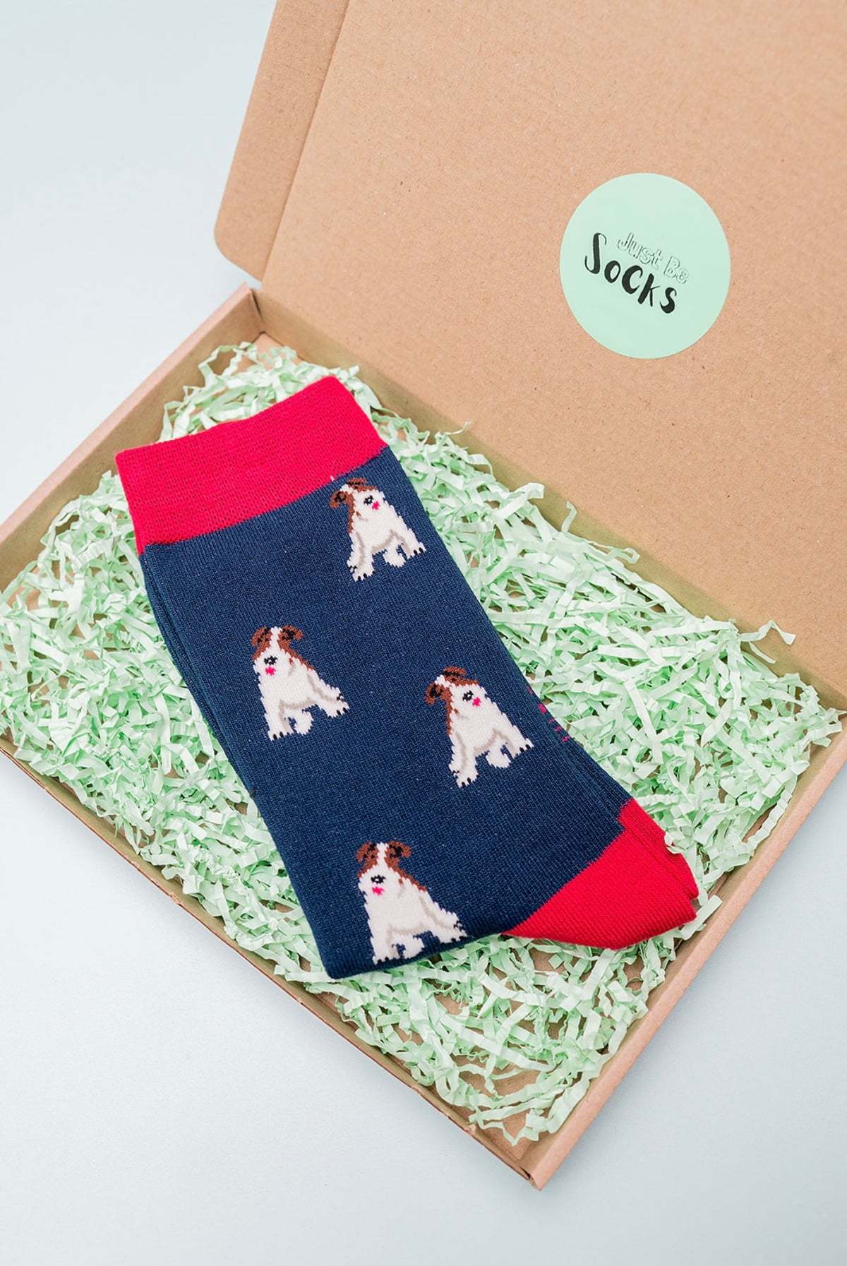 Ladies Fox Terrier Bamboo Socks Navy | Size 4-7