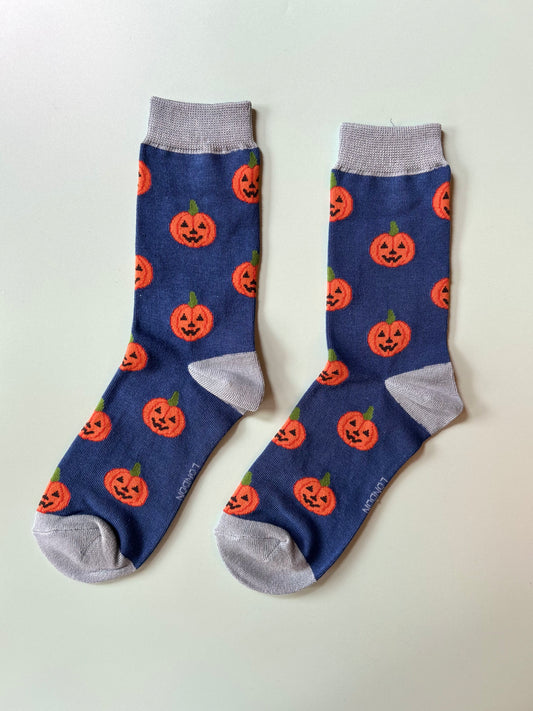 Pumpkin navy bamboo 4-7