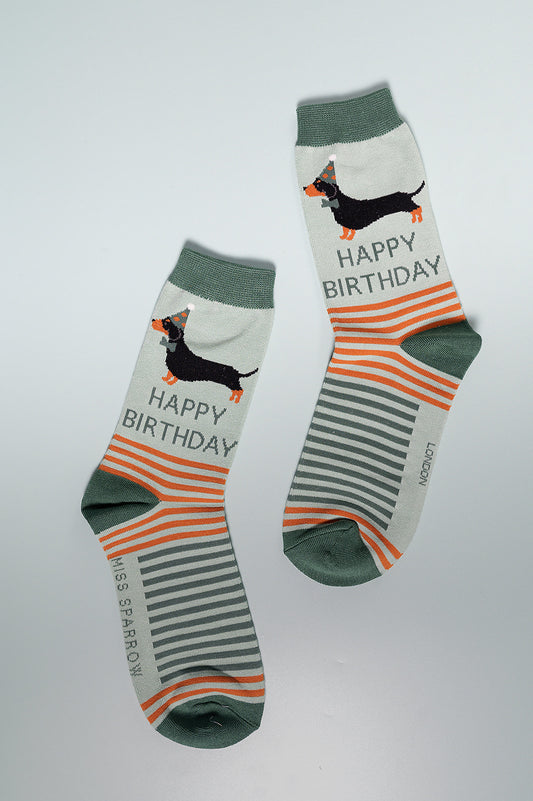 Happy Birthday bamboo socks