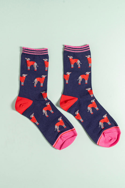 Greyhound bamboo socks
