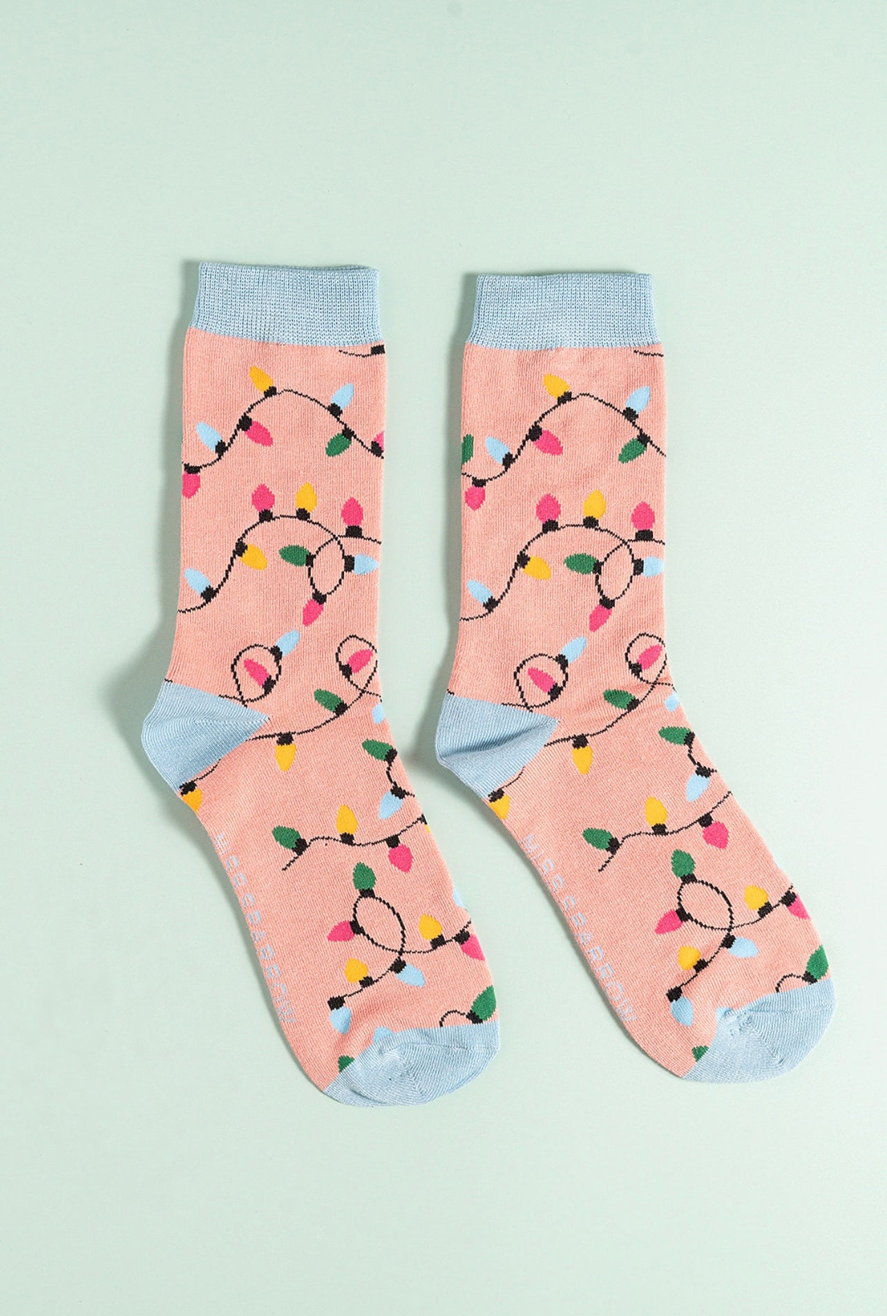 Pink lights bamboo socks