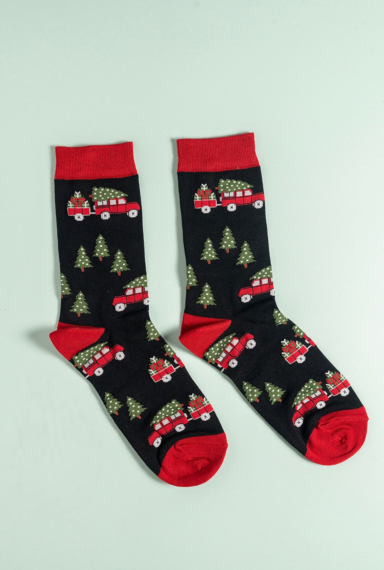 Christmas Land Rover Bamboo Socks
