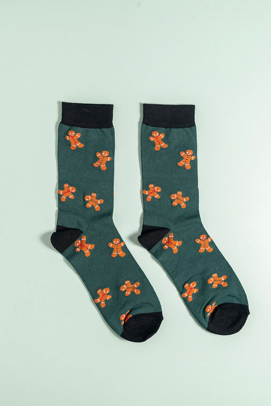 Gingerbread Bamboo Socks
