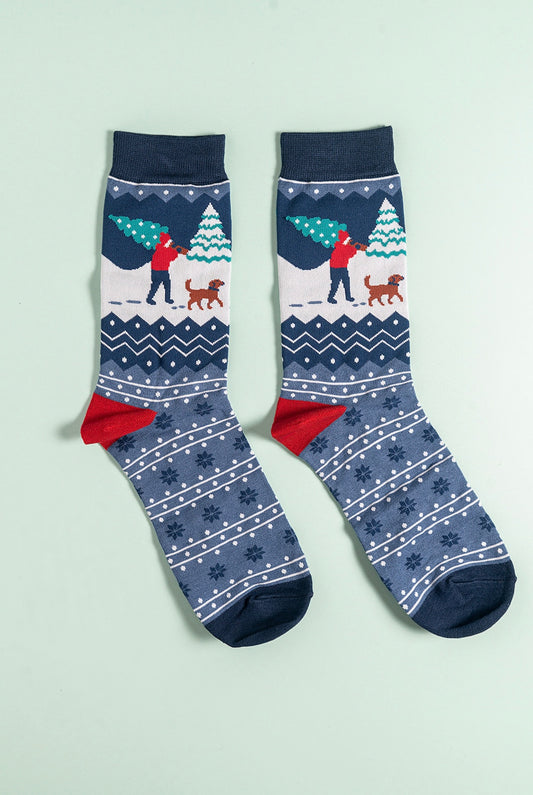 Walking Dog Bamboo Socks
