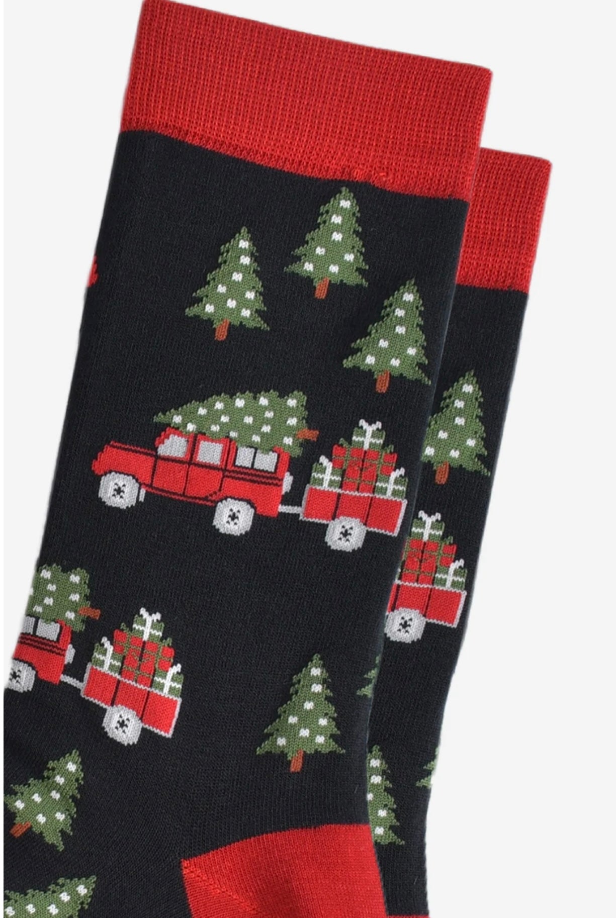 Christmas Land Rover Bamboo Socks