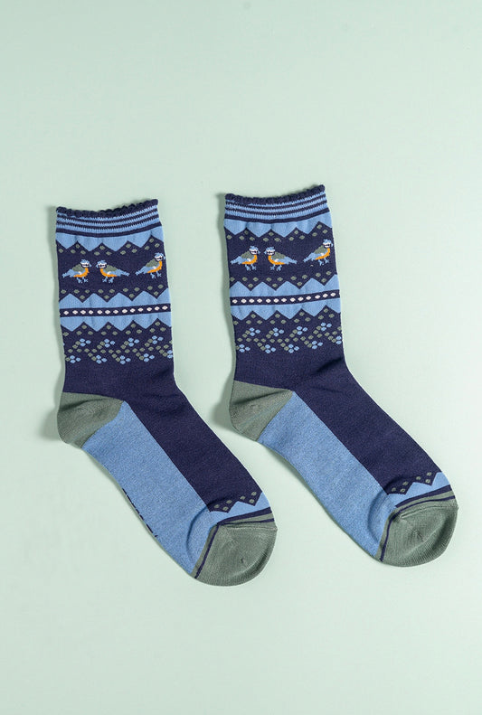 Bluetit bamboo socks