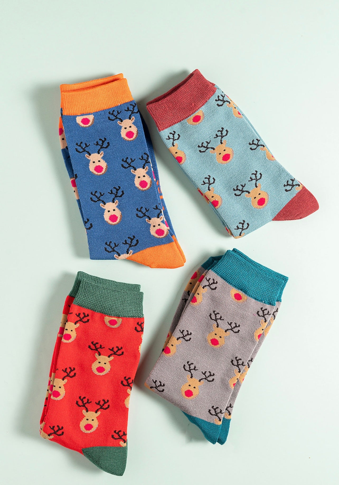 Reindeer bamboo socks giftset