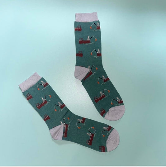 Fishing bamboo socks