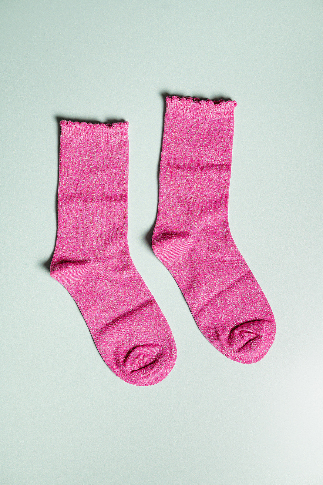 Pink Glitter Socks