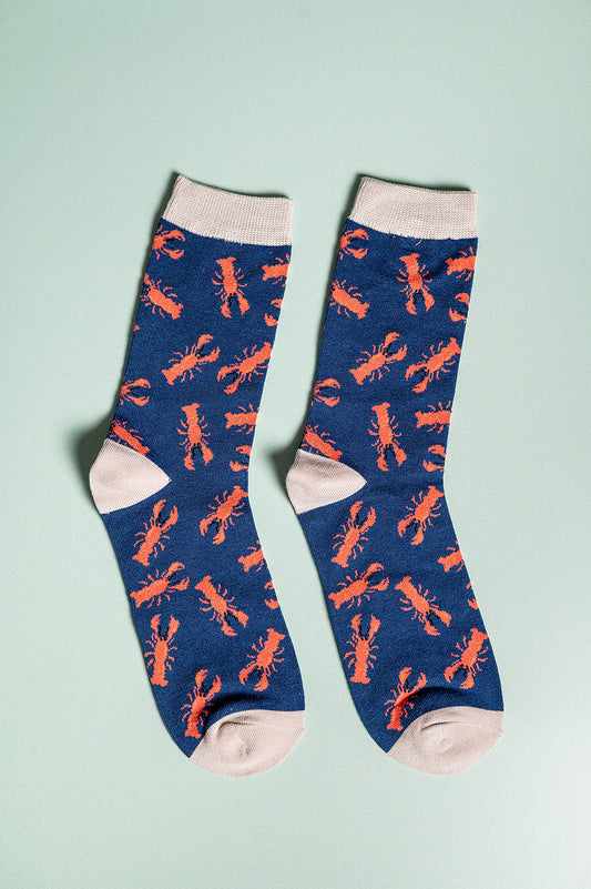 Lobster bamboo socks