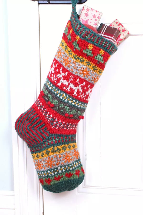 Reindeer Christmas Stocking