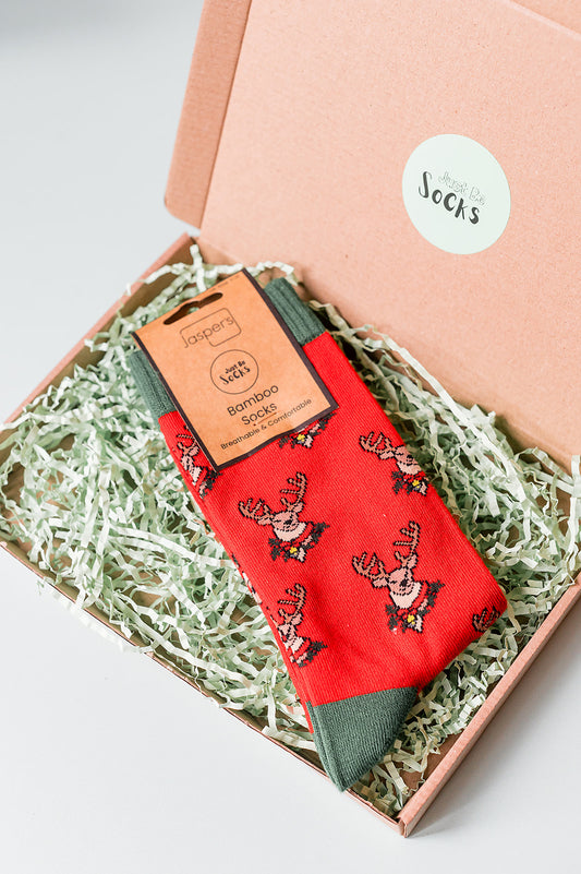 Reindeer Just Be Socks Bamboo