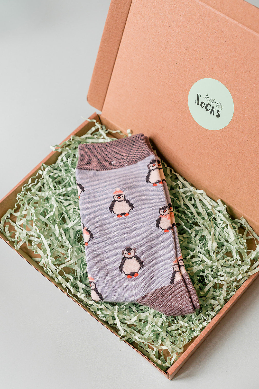 Baby Penguins Socks Powder Blue