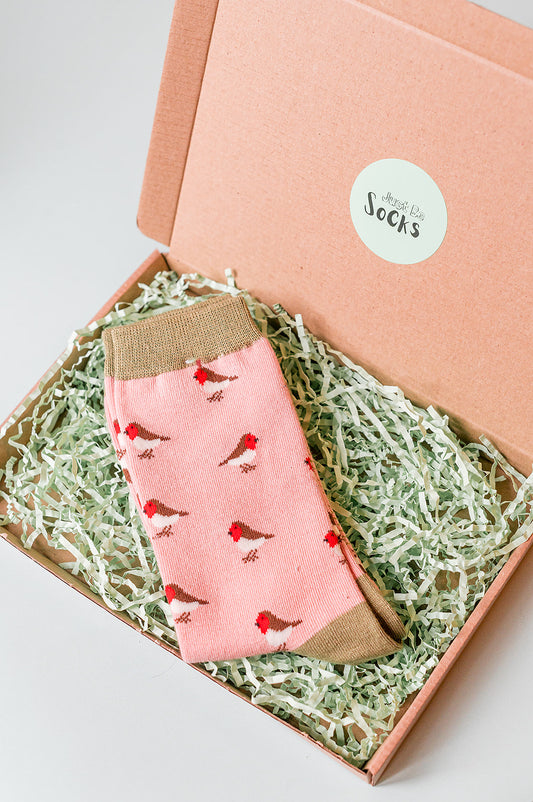 Little Robins Socks Dusky Pink