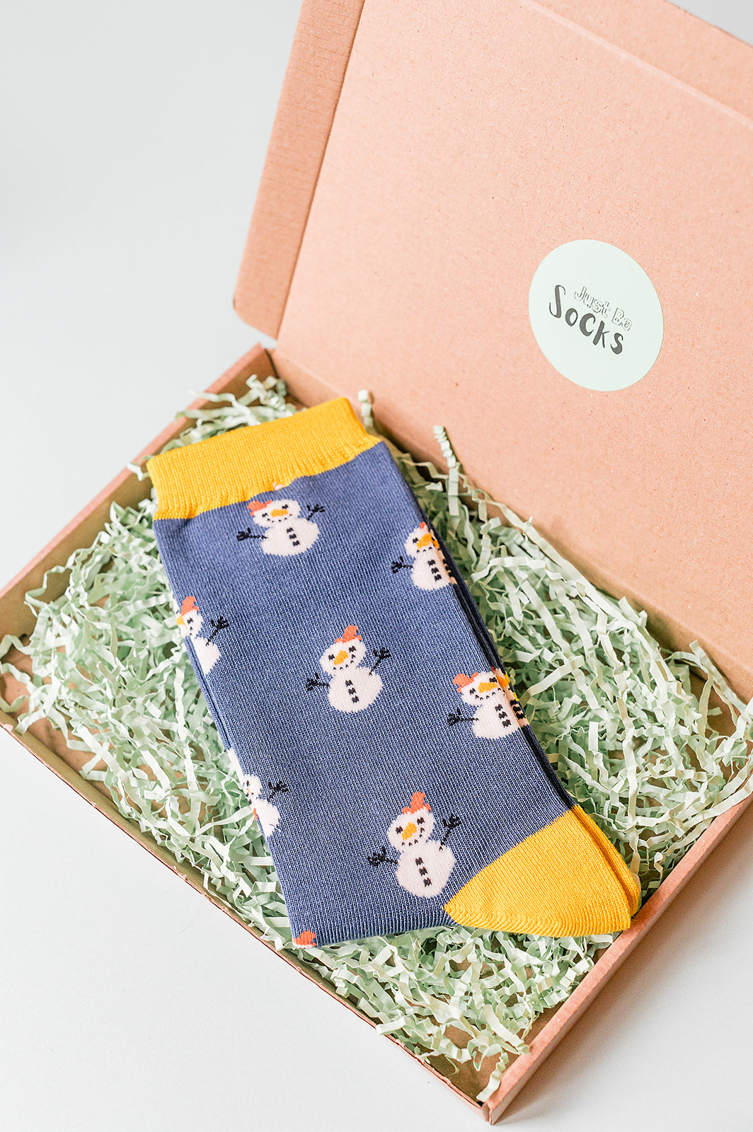Men’s Little Snowmen Socks Navy