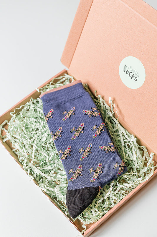 Vintage Planes Bamboo Socks