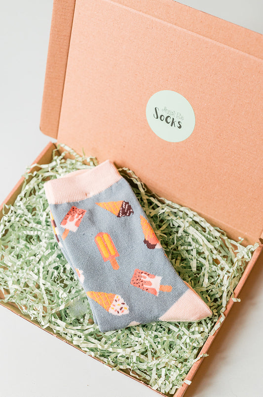 Ice Cream Bamboo Socks | size 4-7