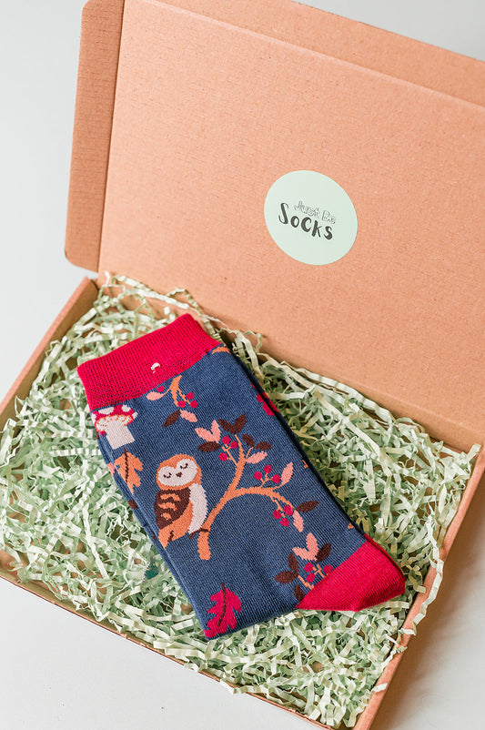 Ladies Owl Bamboo Navy
