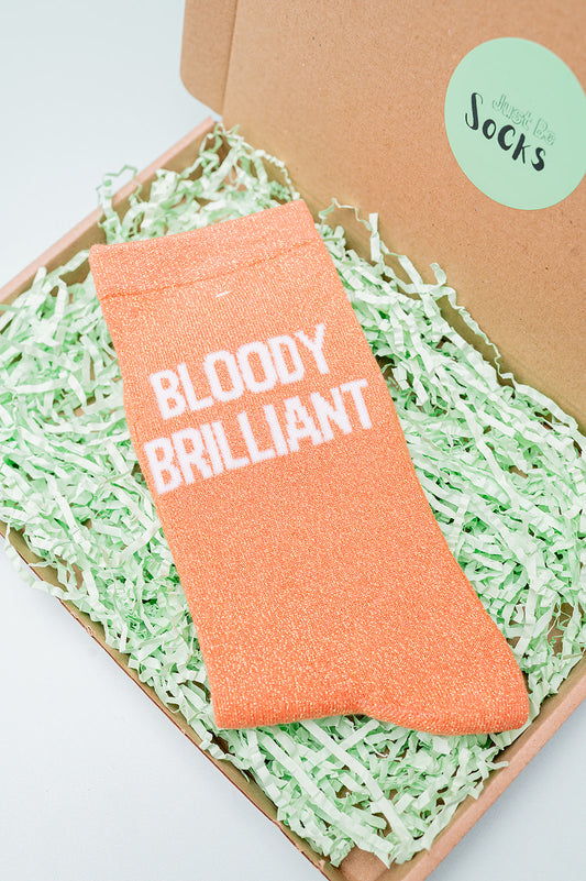 Bloody Brilliant Glitter Socks