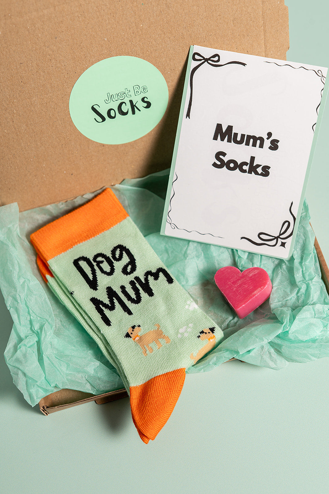 Dog Mum Mothers Day bamboo socks letterbox giftbox