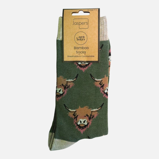 Men’s Highland Cow Navy 4 Pair Bundle