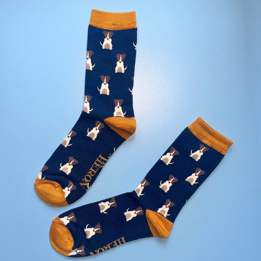 Jack Russel Dog Bamboo Socks | Size 7-11