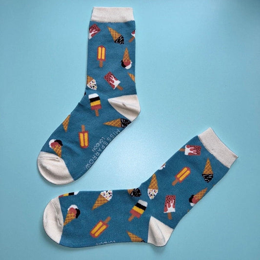 Ice Cream Bamboo Socks | size 4-7