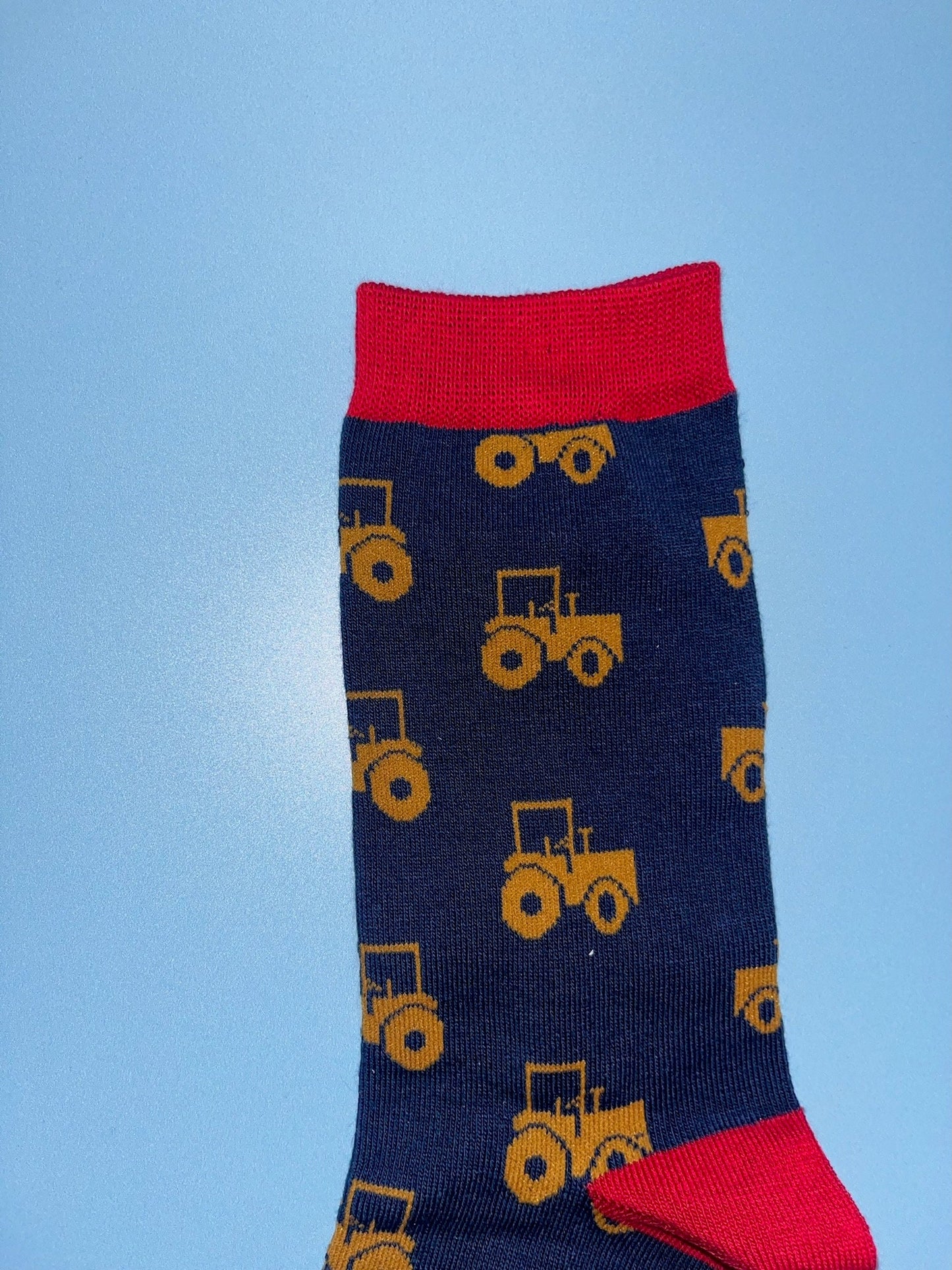 Tractor Bamboo Socks  –  Farmer Gift for Him, Novelty Socks, Christmas or Birthday Gift for Dad or Husband | Size 7-11