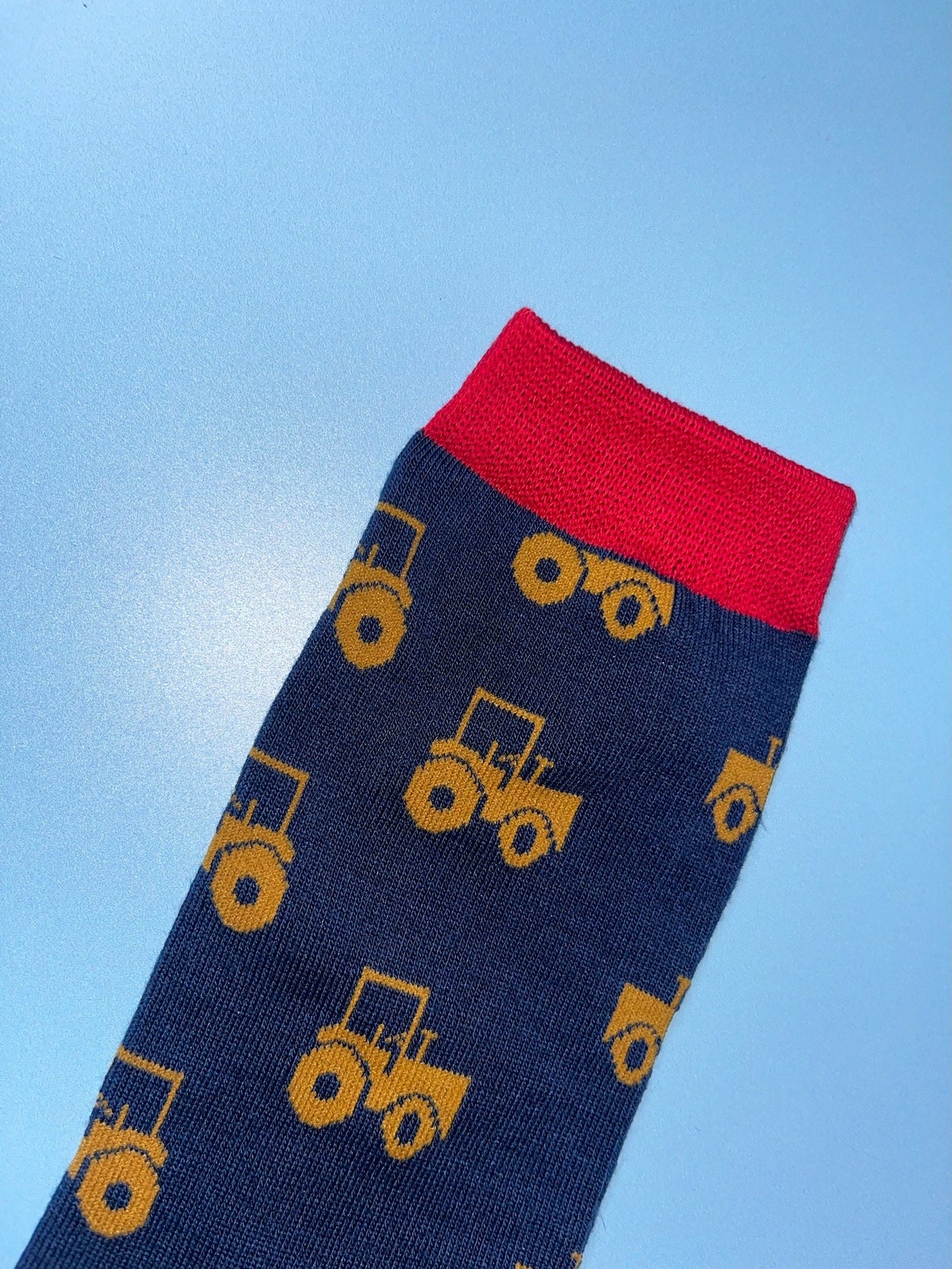 Tractor Bamboo Socks  –  Farmer Gift for Him, Novelty Socks, Christmas or Birthday Gift for Dad or Husband | Size 7-11