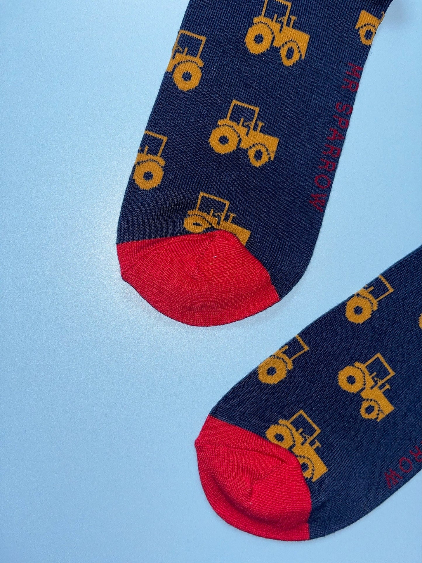 Tractor Bamboo Socks  –  Farmer Gift for Him, Novelty Socks, Christmas or Birthday Gift for Dad or Husband | Size 7-11