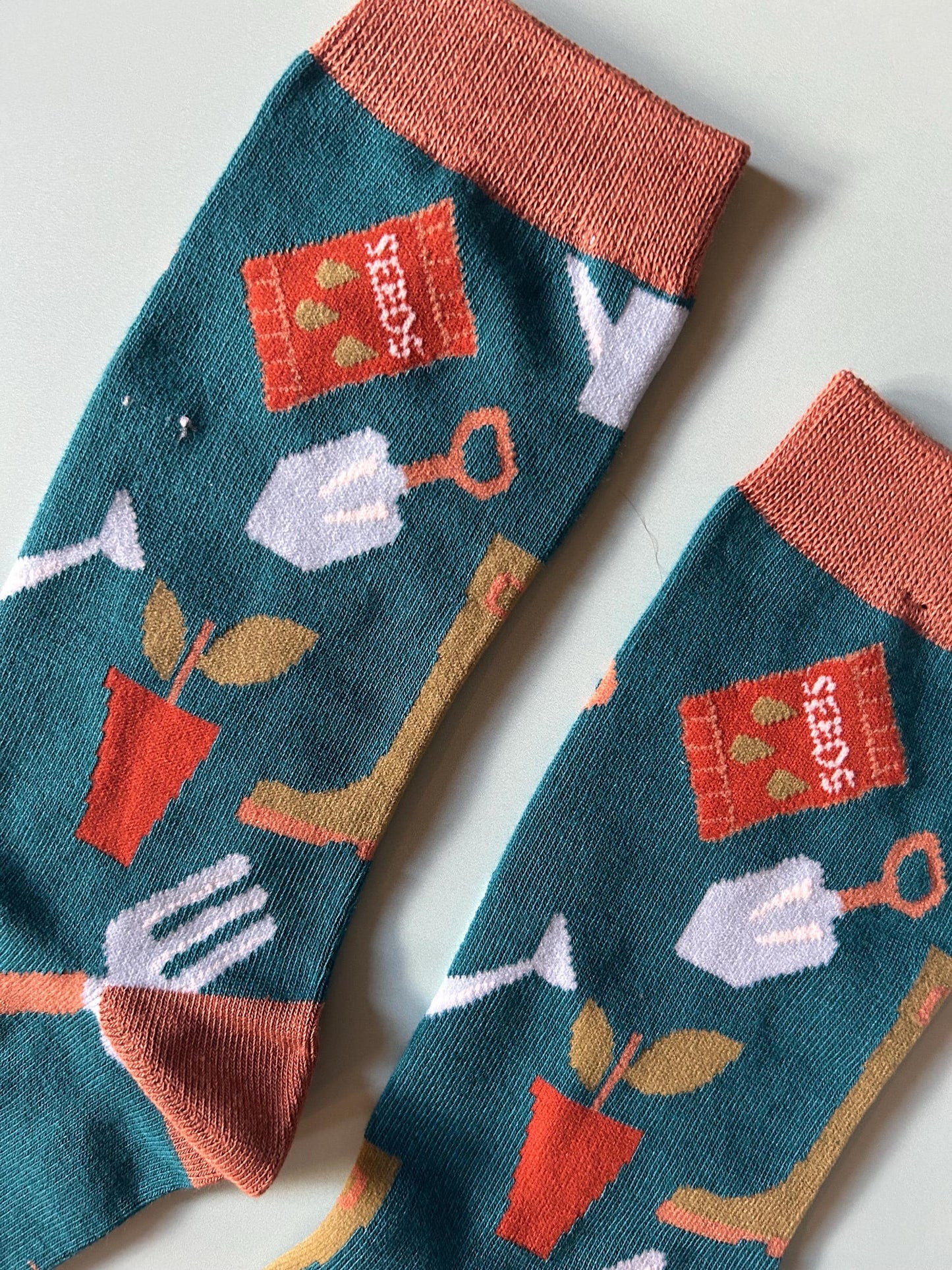 Gardening Bamboo Socks Blue | size 7-11