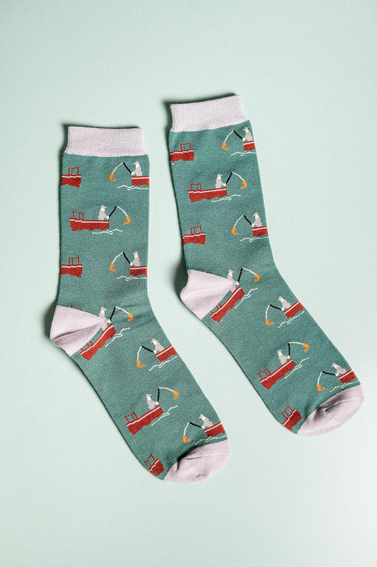 Fishing Bamboo Socks | 7-11