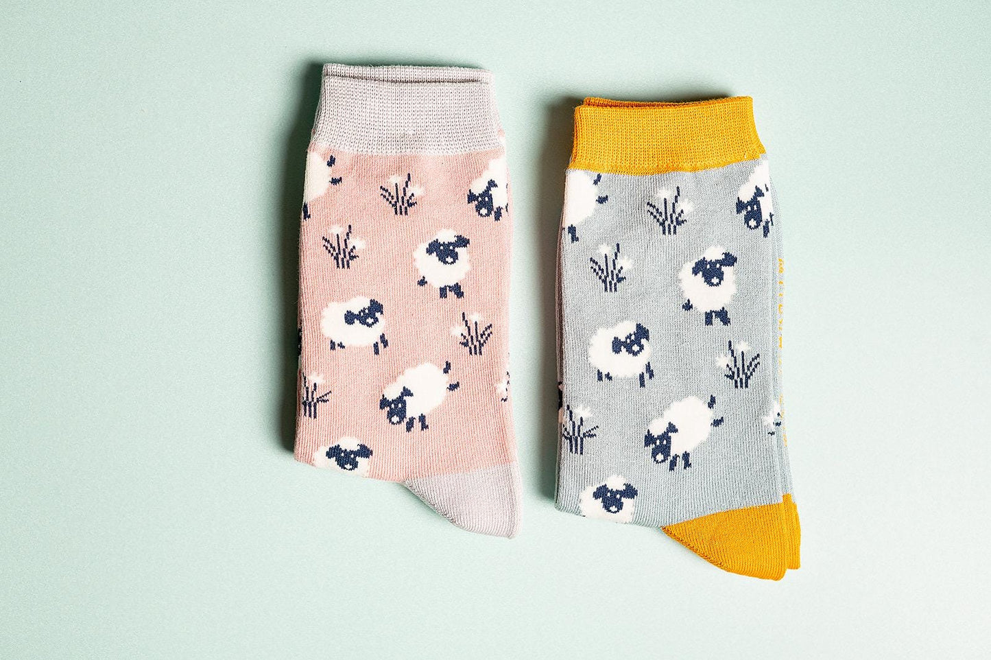 Sheep Bamboo Socks Blue | size 4-7