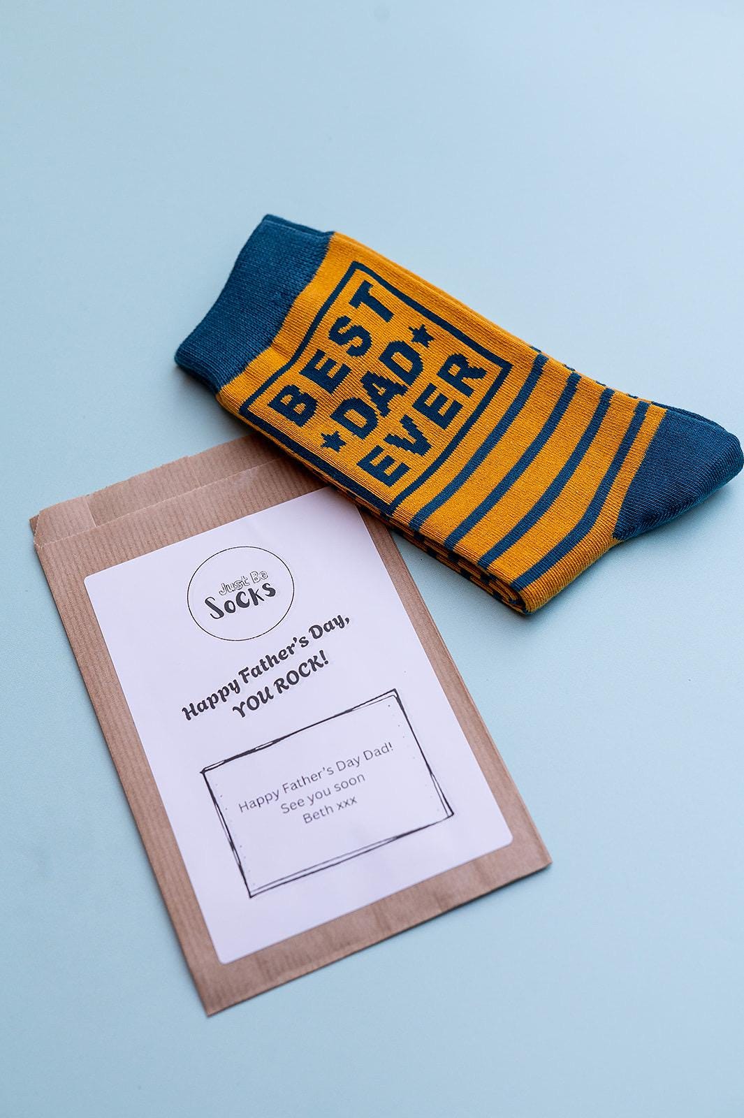 Best Dad Bamboo Socks Letterbox Gift with Free Personalised Gift Card