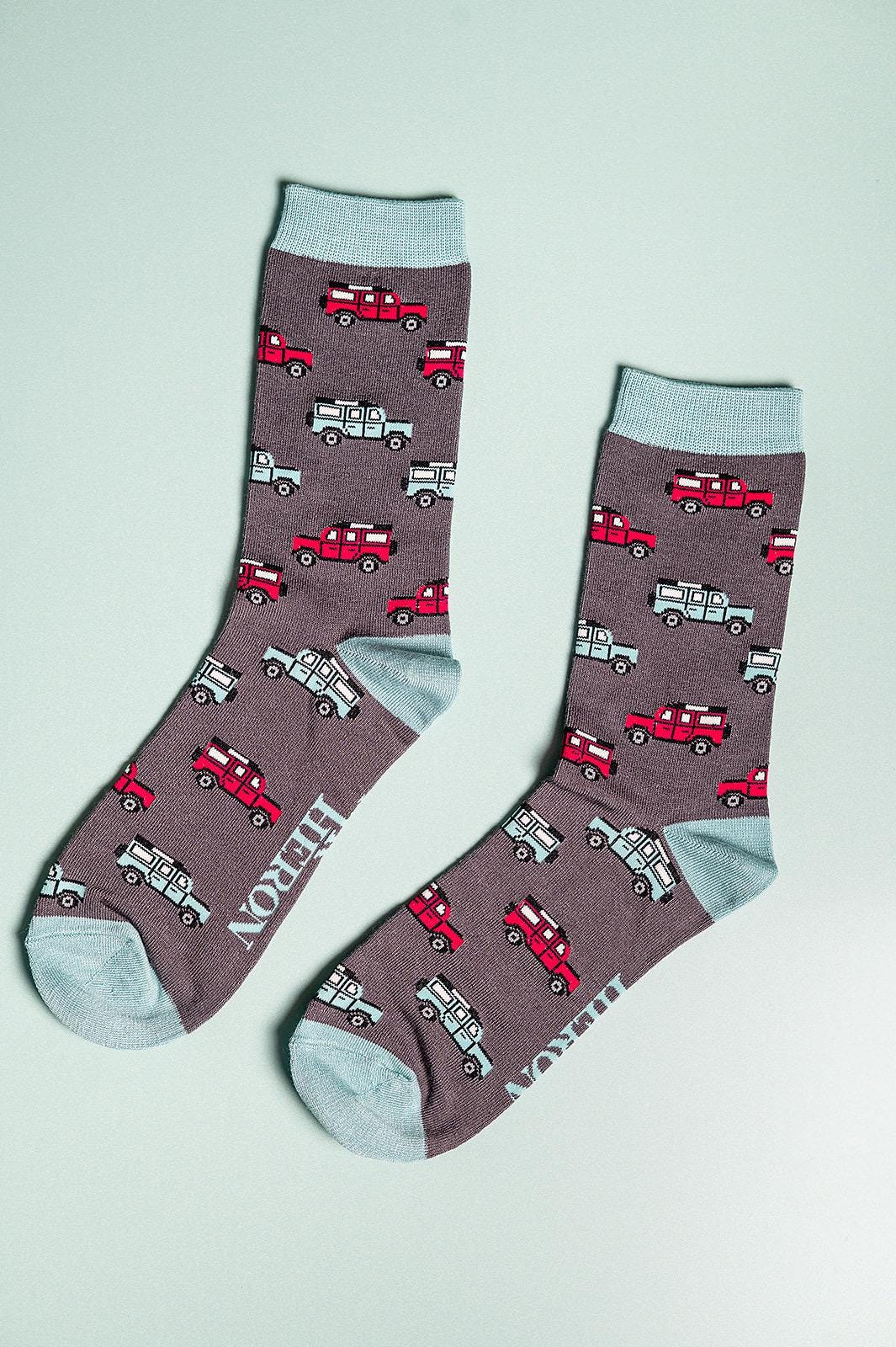 Off Road Bamboo Socks Gift for Him, Men’s UK 7-11, Letterbox Gift, Personalised Gift