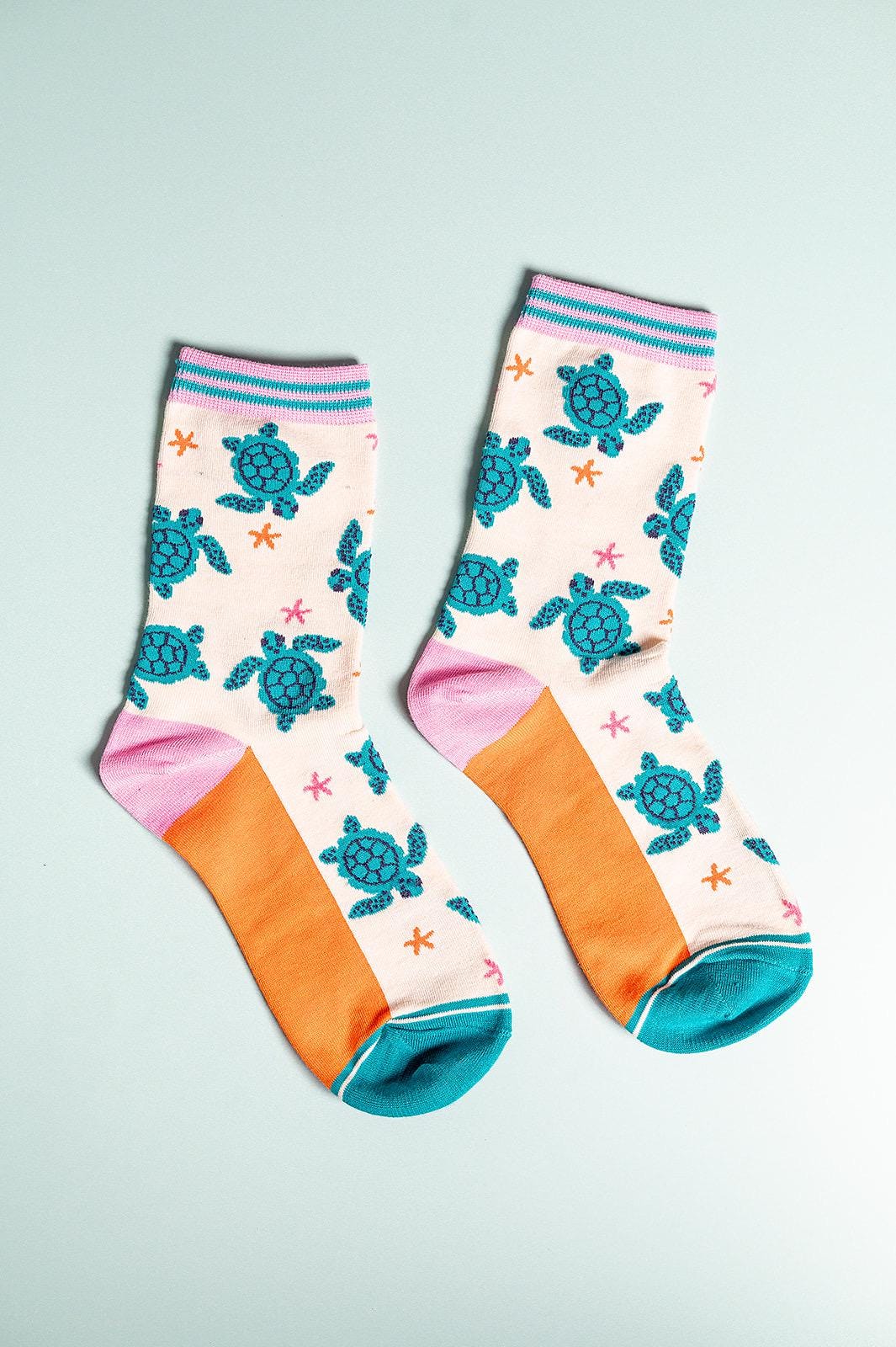Turtle Bamboo Socks Letterbox Giftset | size 4-7